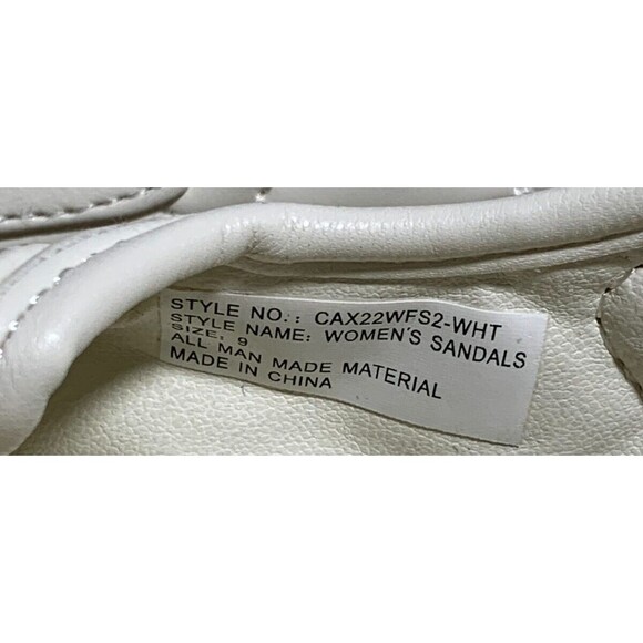 Calia by Carrie Underwood 9 Puffer Quilt Hook & Loop Adjustable Sandals White - Picture 11 of 11